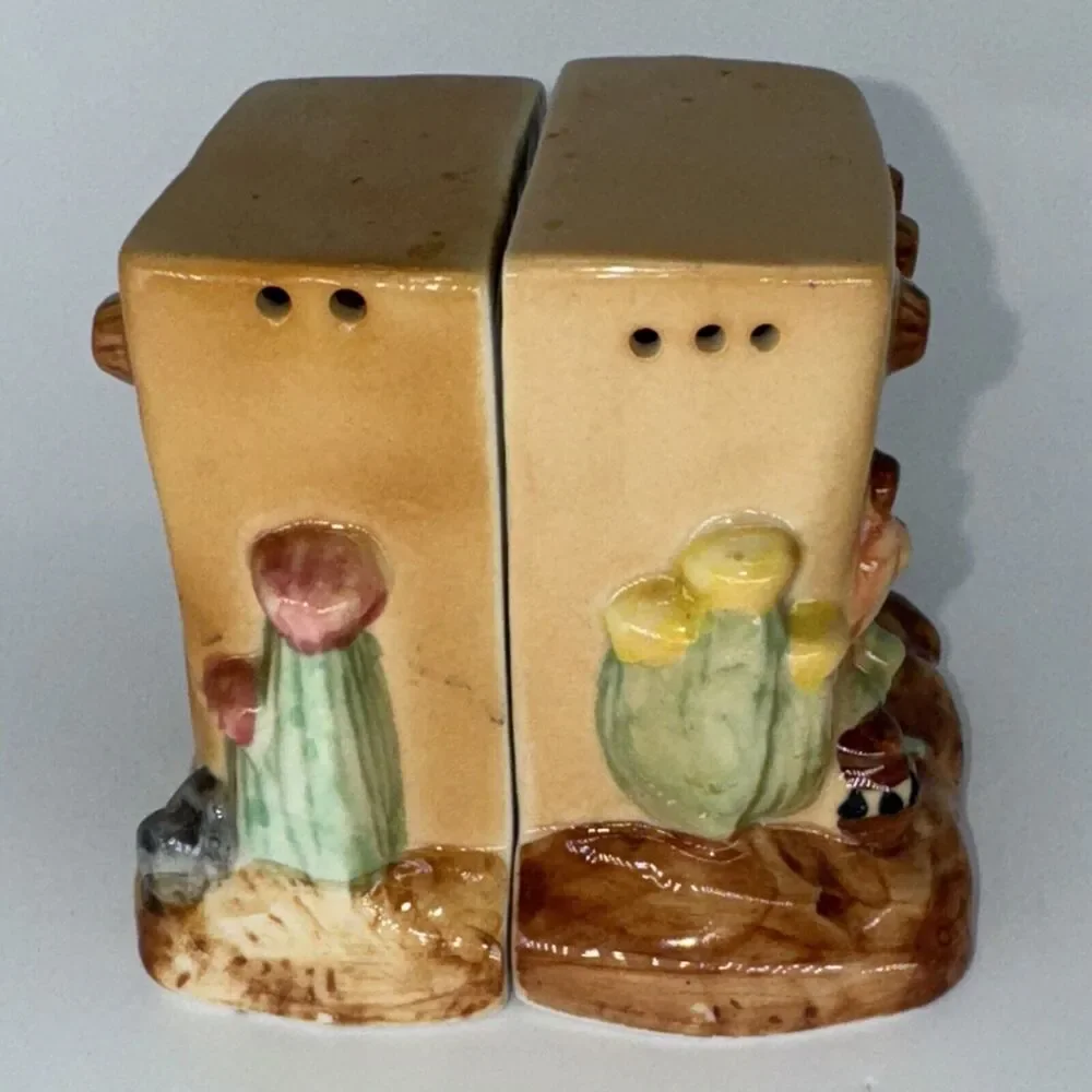 Vintage Adobe Pueblo House Salt And Pepper Shakers Southwestern Santa Fe Aztec N